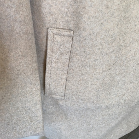 🥰 1 LEFT 🥰 Single Breasted Fleece Coat, Oatmeal - Picture 7 of 7